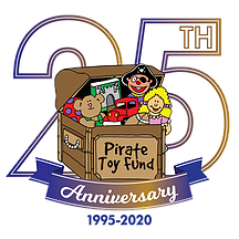 Pirate Toy Fund Logo: Chest full of toys